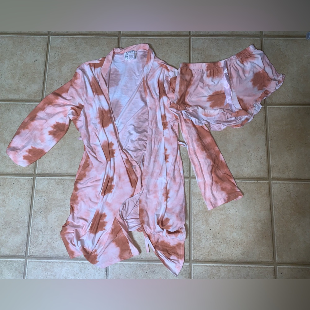 Robe and Pajama Shorts